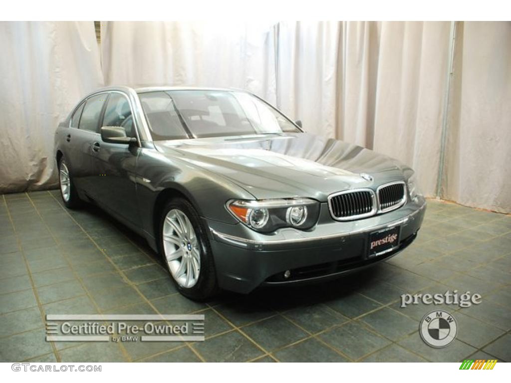 2004 7 Series 745Li Sedan - Titanium Grey Metallic / Black/Black photo #7