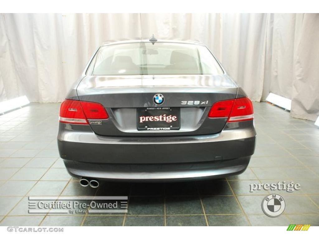 2008 3 Series 328xi Coupe - Sparkling Graphite Metallic / Black photo #3