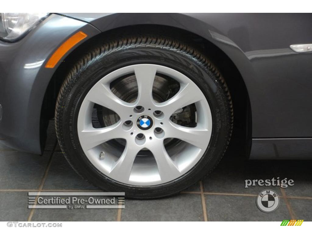 2008 3 Series 328xi Coupe - Sparkling Graphite Metallic / Black photo #8