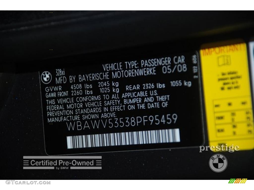 2008 3 Series 328xi Coupe - Sparkling Graphite Metallic / Black photo #12