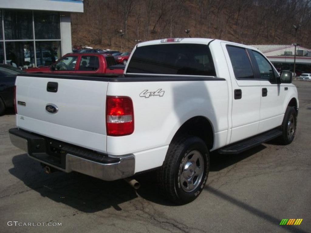 2006 F150 XLT SuperCrew 4x4 - Oxford White / Black/Medium Flint photo #2