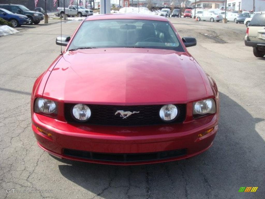 2007 Mustang GT Premium Coupe - Redfire Metallic / Dark Charcoal photo #6