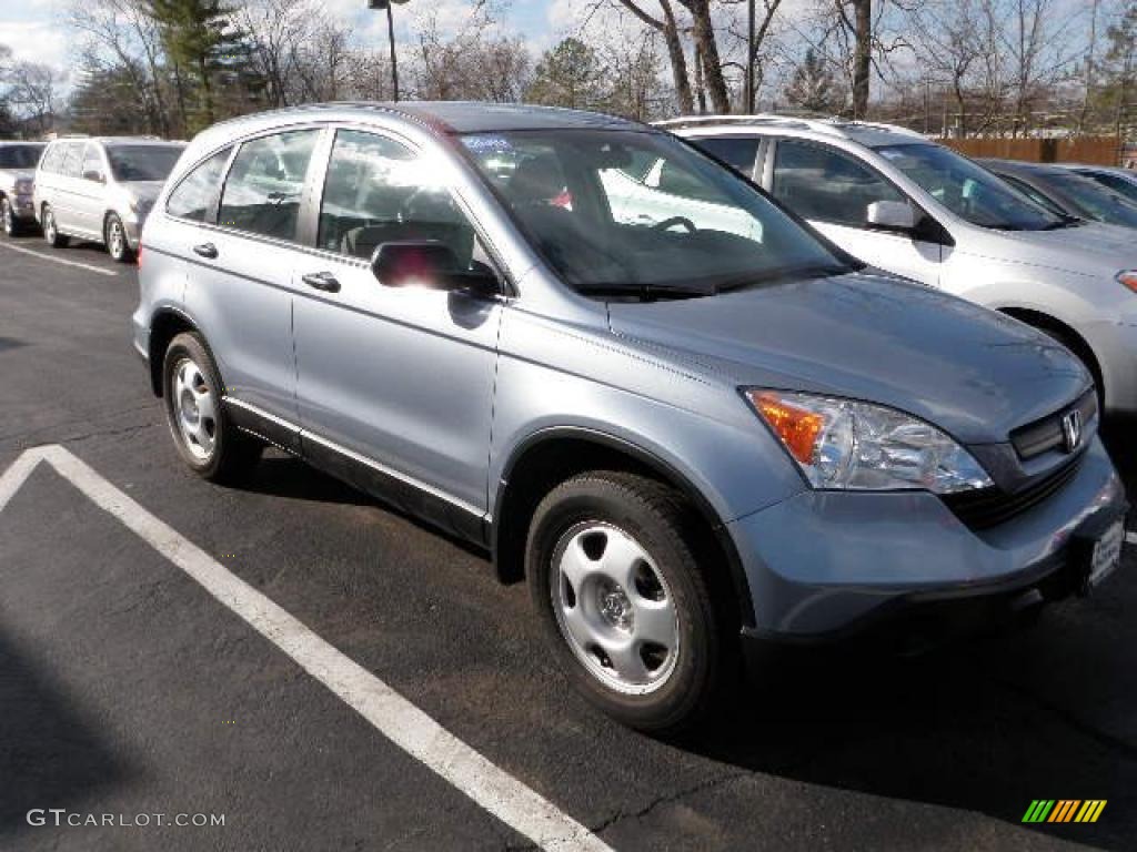 2008 CR-V LX 4WD - Glacier Blue Metallic / Gray photo #2