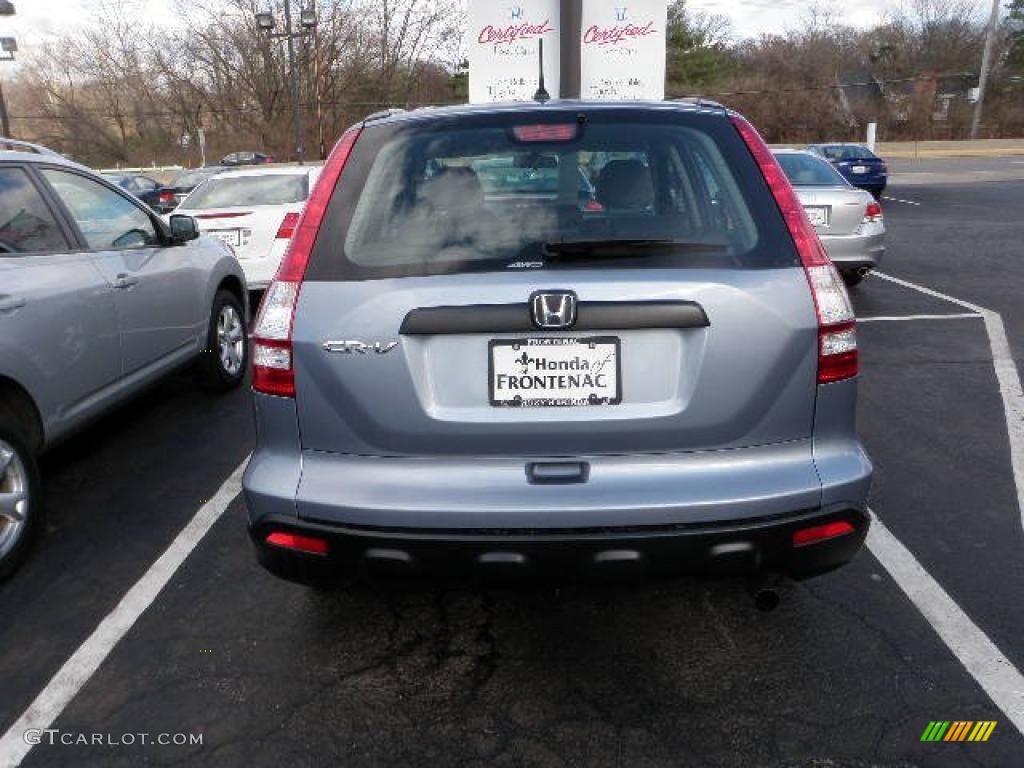 2008 CR-V LX 4WD - Glacier Blue Metallic / Gray photo #5