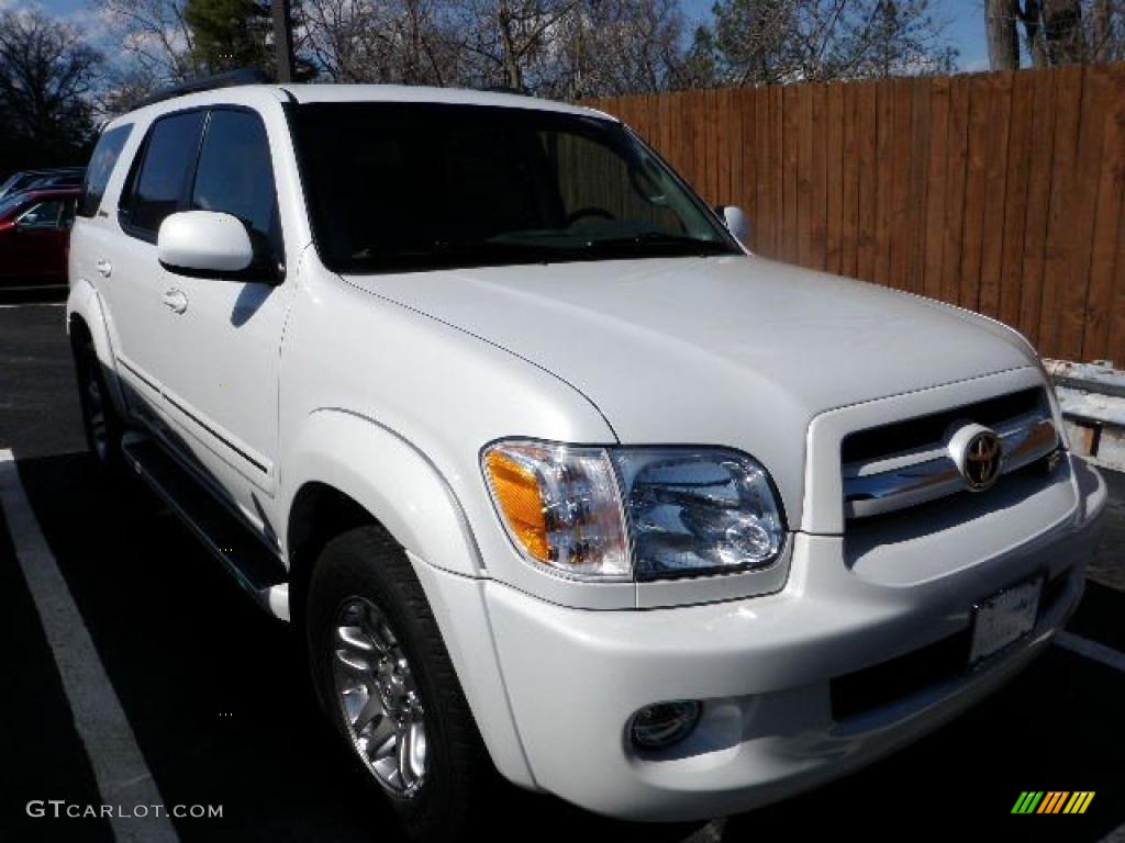 2006 Sequoia Limited 4WD - Natural White / Taupe photo #5