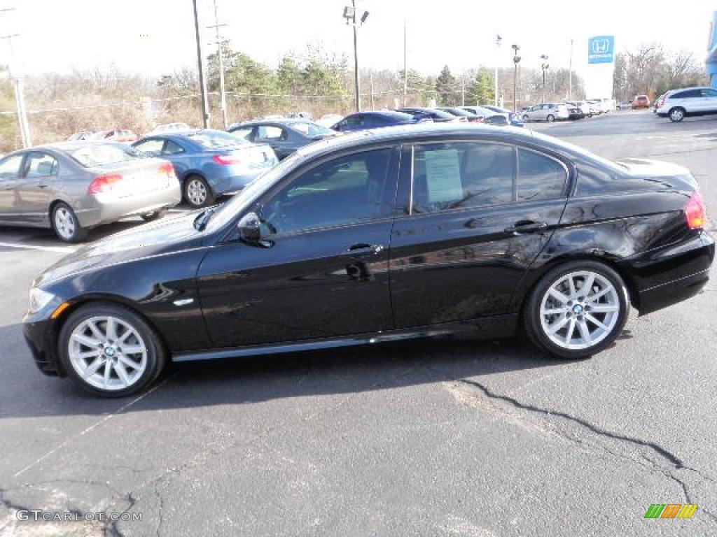 2009 3 Series 328i Sedan - Jet Black / Black photo #1