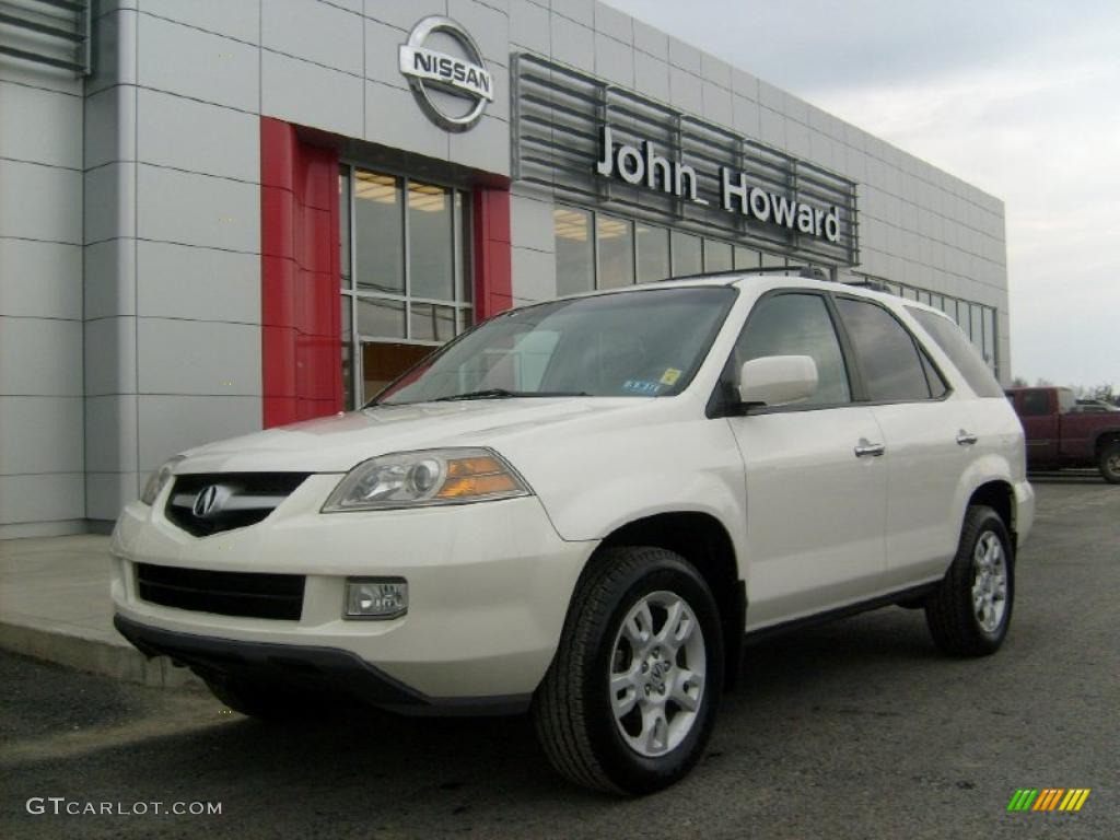 2004 MDX Touring - Aspen White Pearl / Saddle photo #1