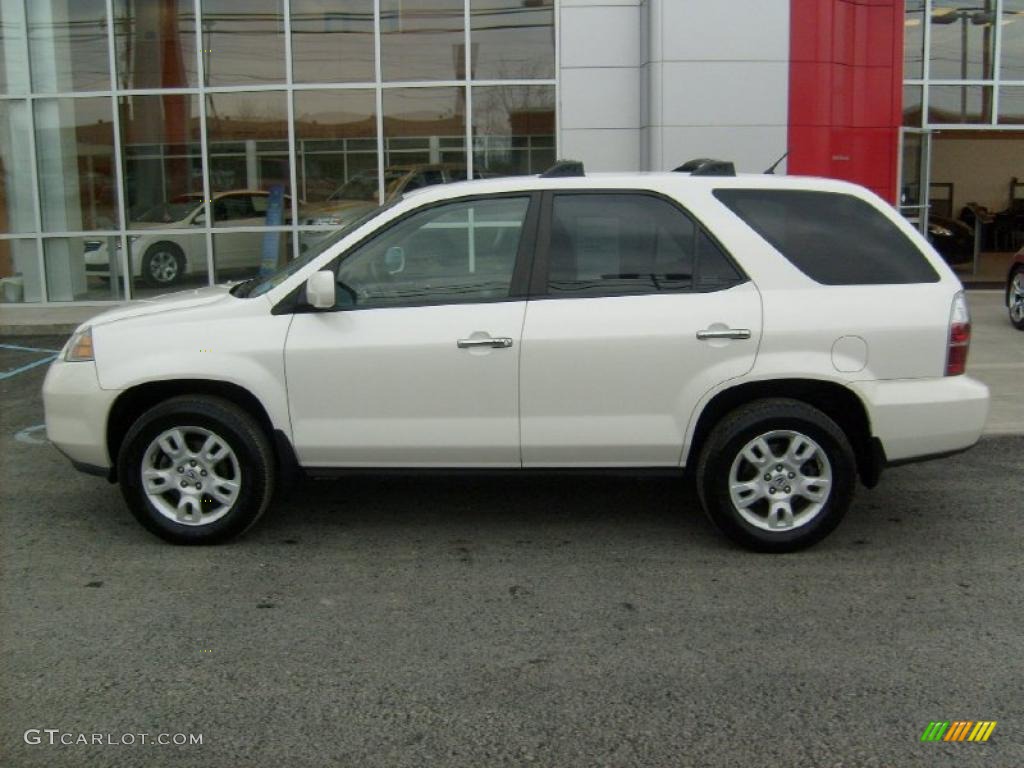 2004 MDX Touring - Aspen White Pearl / Saddle photo #2