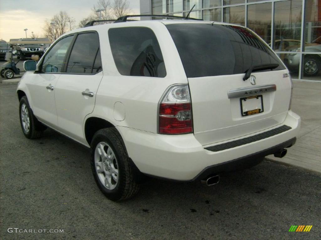 2004 MDX Touring - Aspen White Pearl / Saddle photo #3
