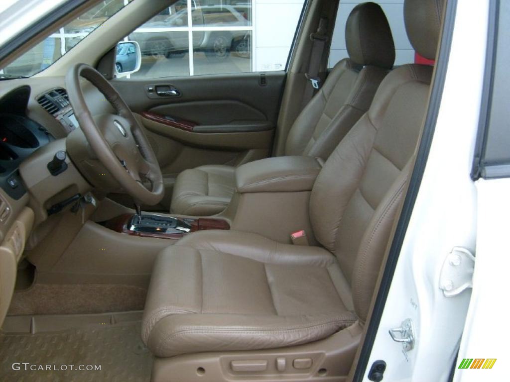 2004 MDX Touring - Aspen White Pearl / Saddle photo #4