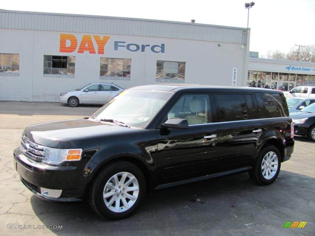 2009 Flex SEL AWD - Black / Medium Light Stone photo #1