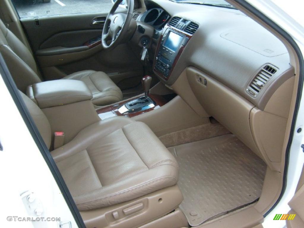 2004 MDX Touring - Aspen White Pearl / Saddle photo #7