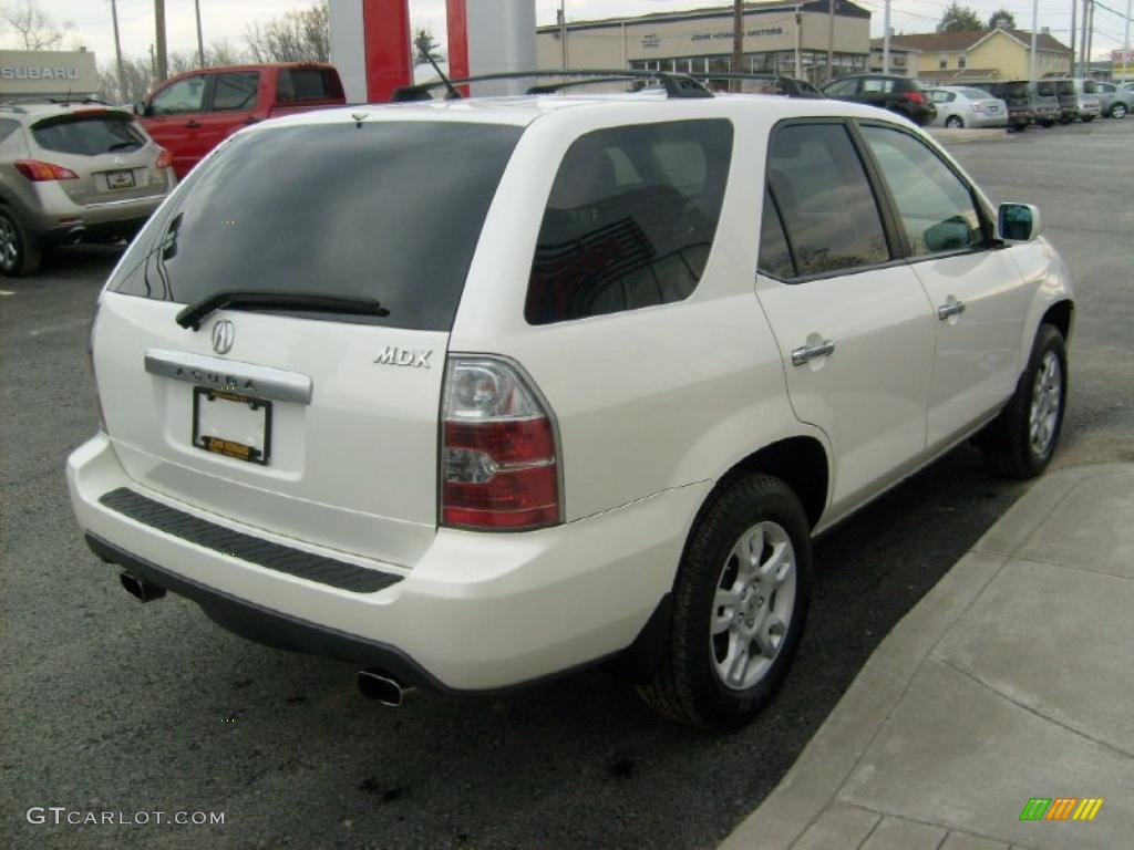 2004 MDX Touring - Aspen White Pearl / Saddle photo #9