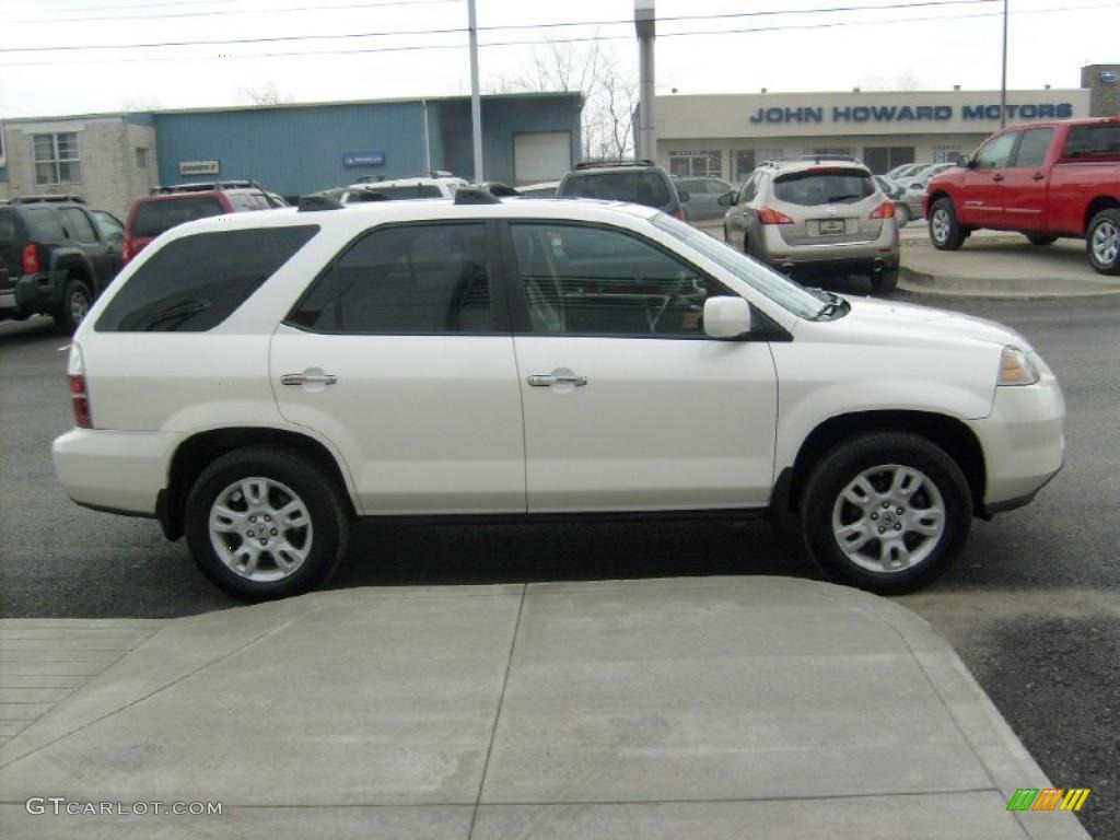 2004 MDX Touring - Aspen White Pearl / Saddle photo #10