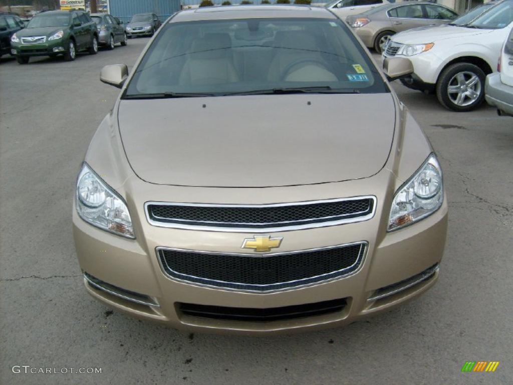 2008 Malibu LT Sedan - Sandstone Metallic / Cocoa/Cashmere Beige photo #2