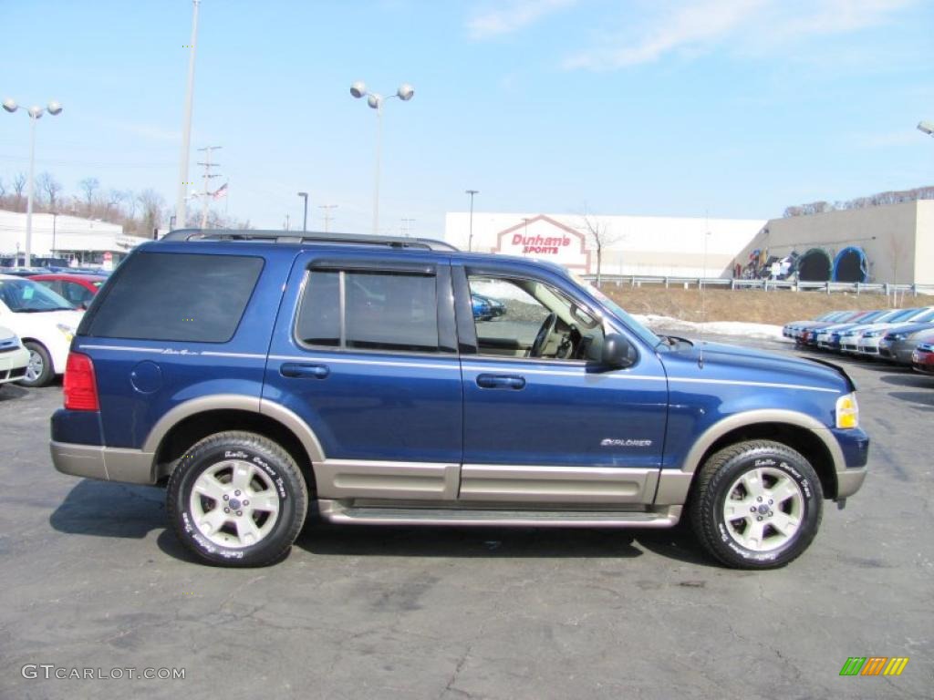 2004 Explorer Eddie Bauer 4x4 - Dark Blue Pearl Metallic / Medium Parchment photo #5
