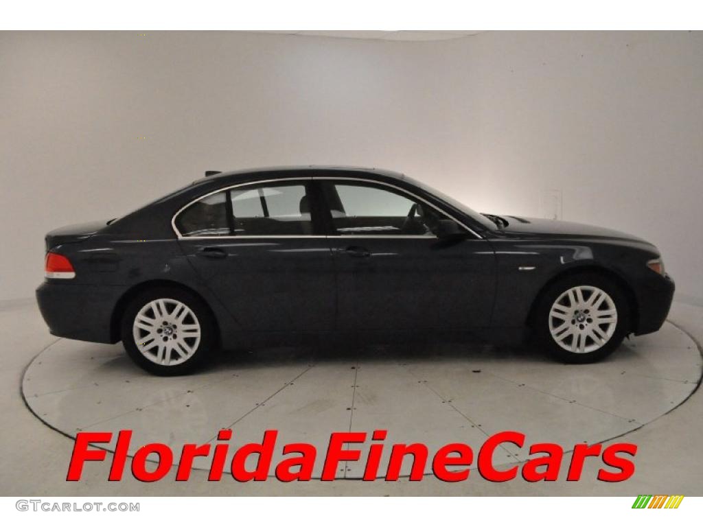 2002 7 Series 745i Sedan - Black Sapphire Metallic / Natural Brown photo #4