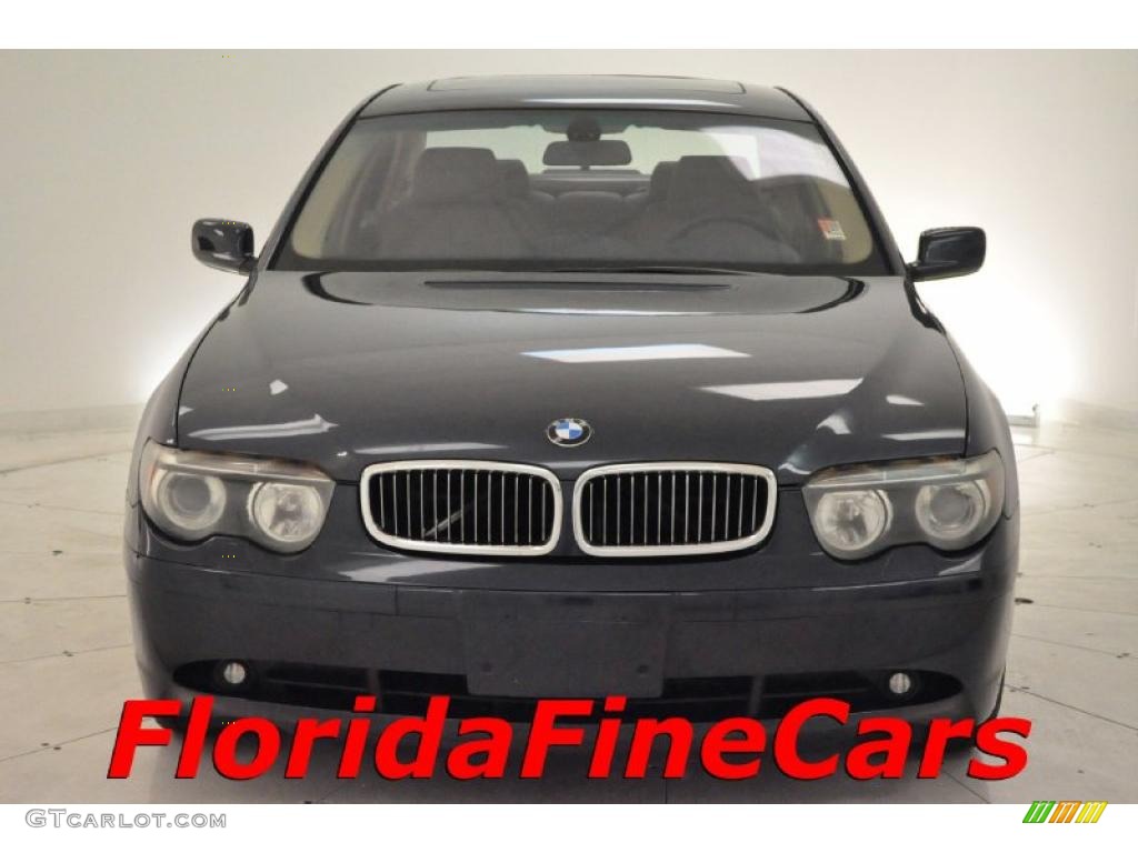 2002 7 Series 745i Sedan - Black Sapphire Metallic / Natural Brown photo #5