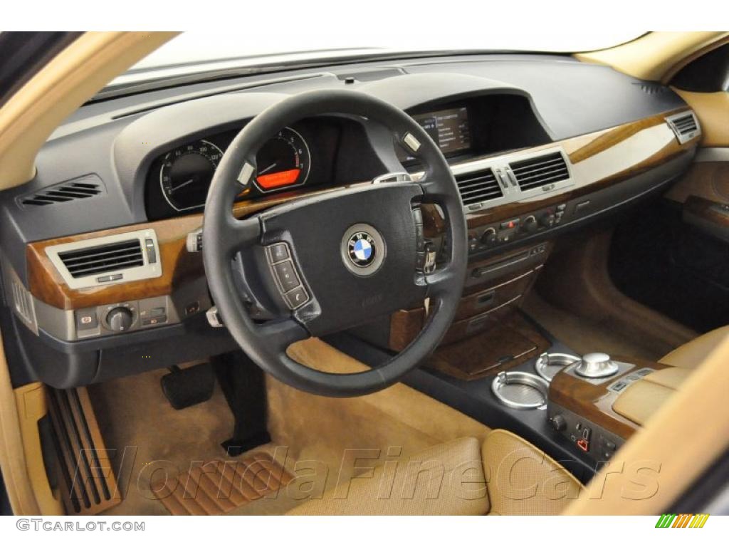 2002 7 Series 745i Sedan - Black Sapphire Metallic / Natural Brown photo #11