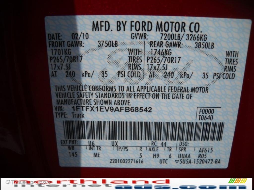 2010 F150 XLT SuperCab 4x4 - Red Candy Metallic / Medium Stone photo #12
