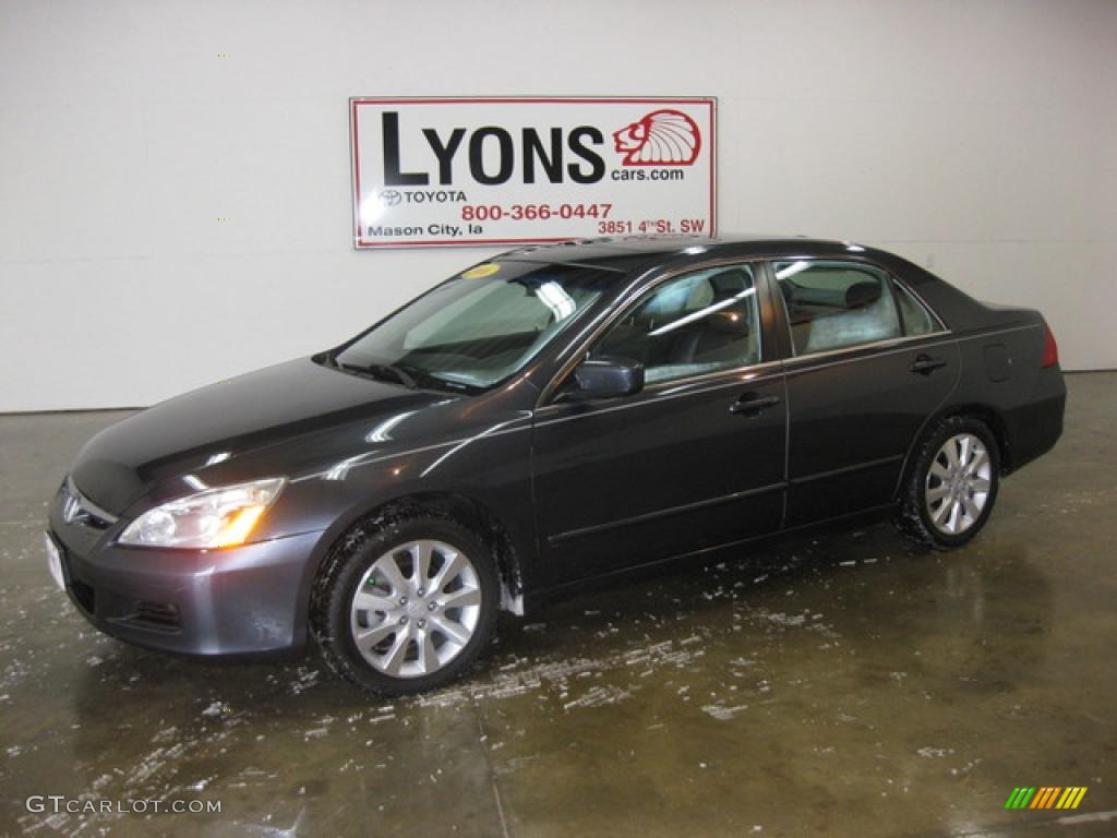 2006 Accord EX-L V6 Sedan - Nighthawk Black Pearl / Gray photo #1