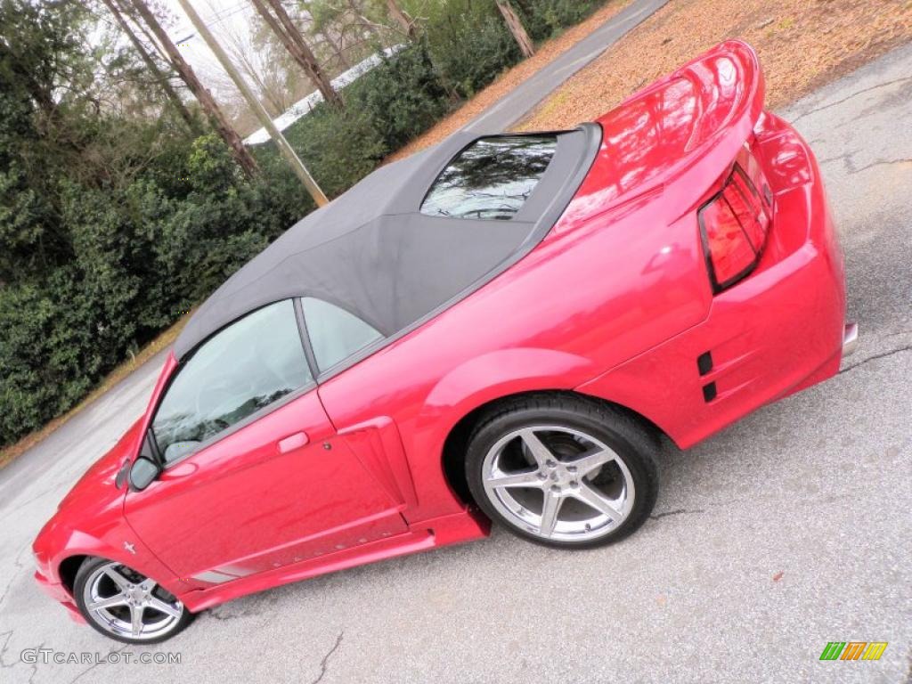 2000 Mustang Saleen S281 Speedster - Laser Red Metallic / Medium Graphite photo #56