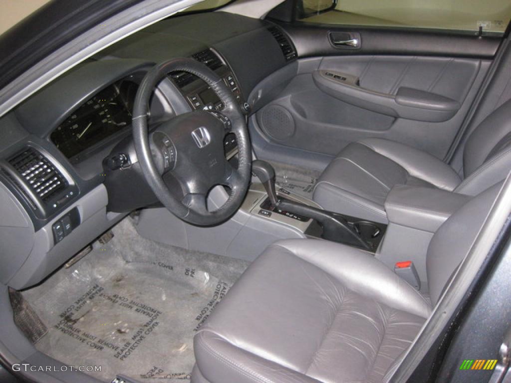 2006 Accord EX-L V6 Sedan - Nighthawk Black Pearl / Gray photo #7