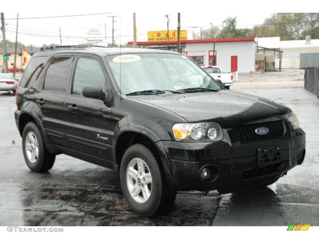 2006 Escape Hybrid - Black / Medium/Dark Flint photo #1