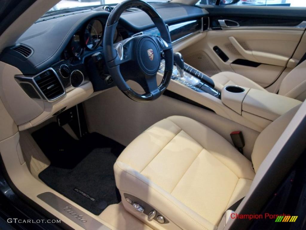 2010 Panamera Turbo - Yachting Blue Metallic / Yachting Blue/Cream photo #9