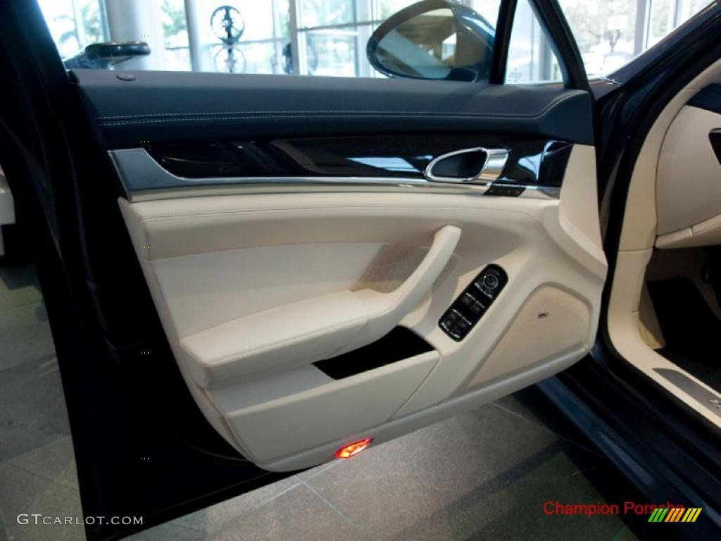 2010 Panamera Turbo - Yachting Blue Metallic / Yachting Blue/Cream photo #10