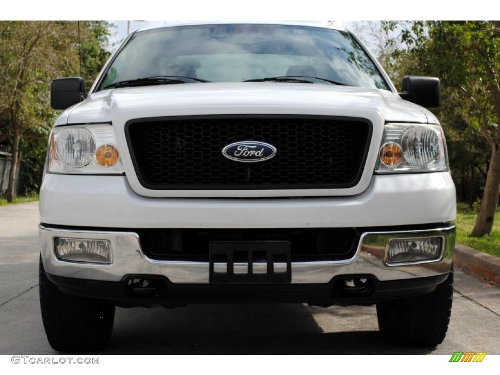 2004 F150 XLT Regular Cab 4x4 - Oxford White / Dark Flint photo #11