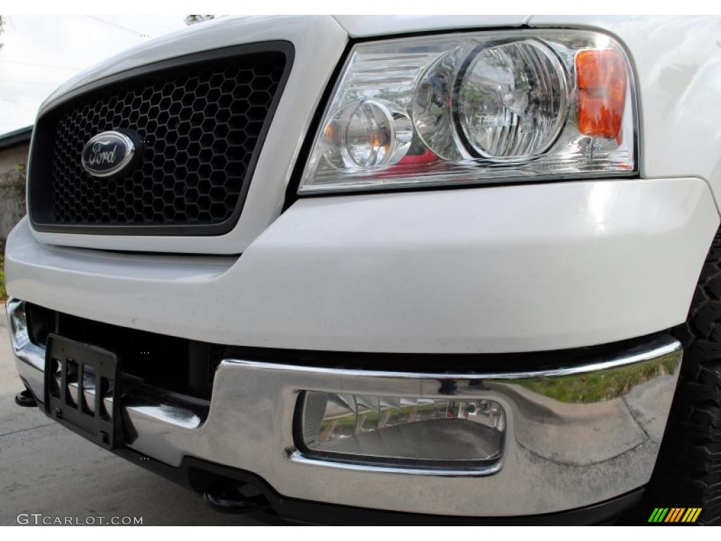 2004 F150 XLT Regular Cab 4x4 - Oxford White / Dark Flint photo #18