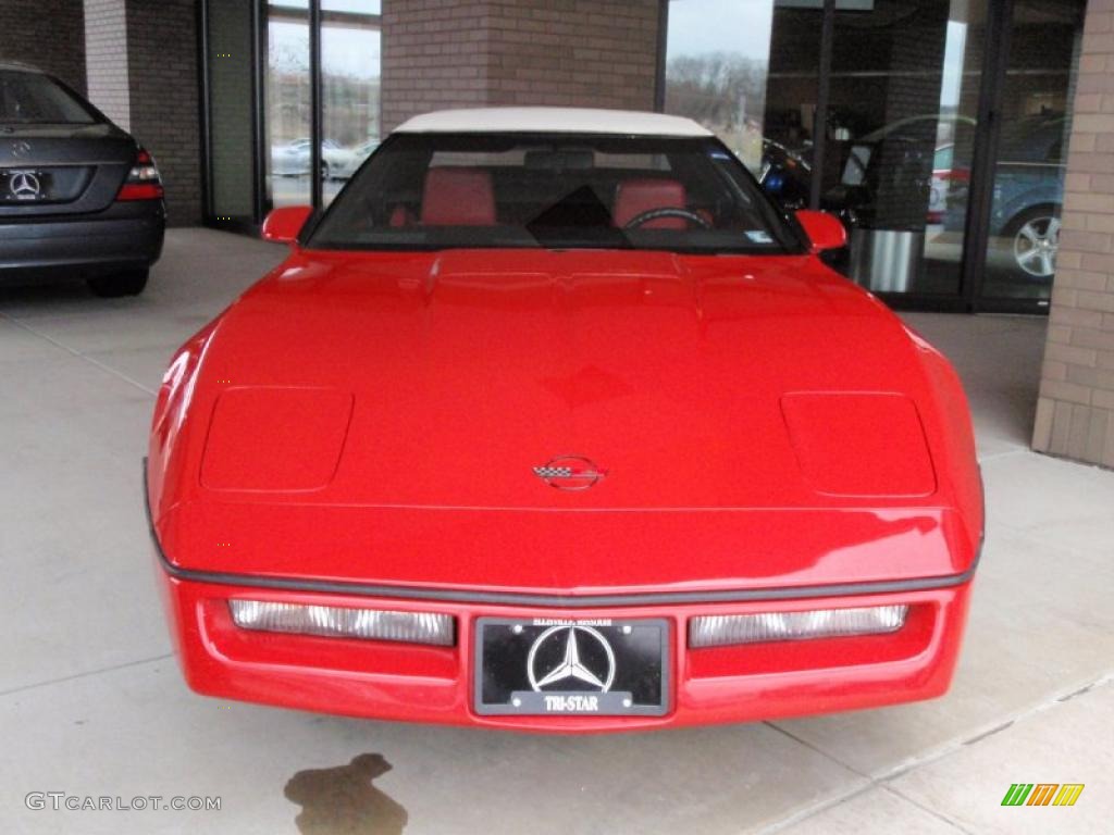 1987 Corvette Convertible - Bright Red / Red photo #2