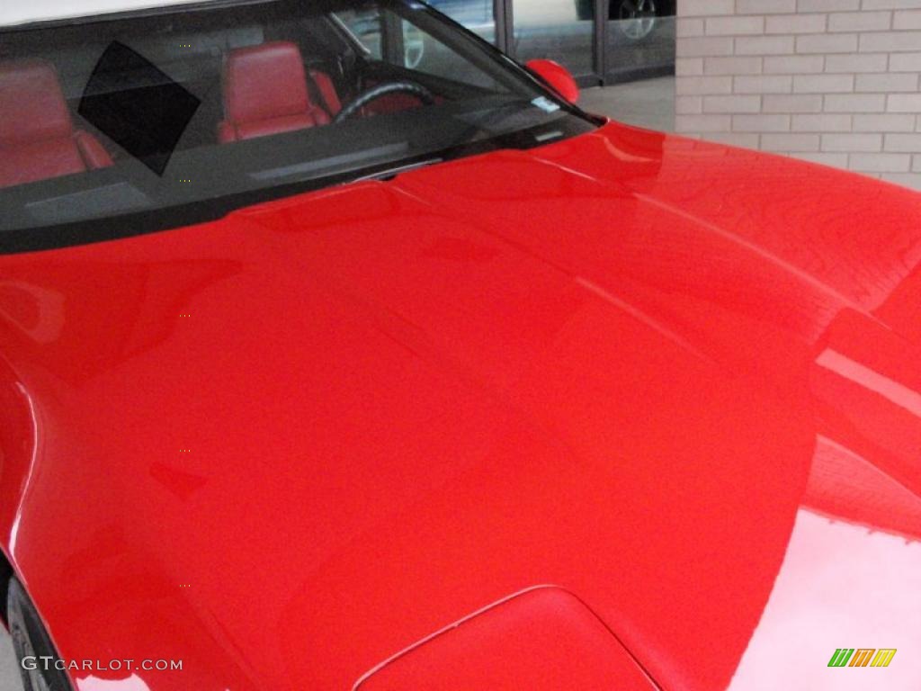 1987 Corvette Convertible - Bright Red / Red photo #7