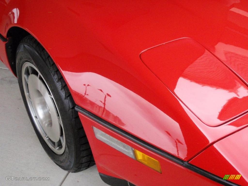 1987 Corvette Convertible - Bright Red / Red photo #8