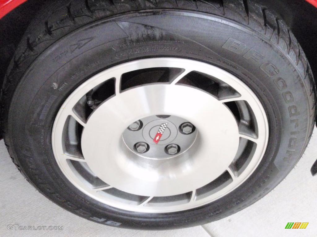 1987 Corvette Convertible - Bright Red / Red photo #9