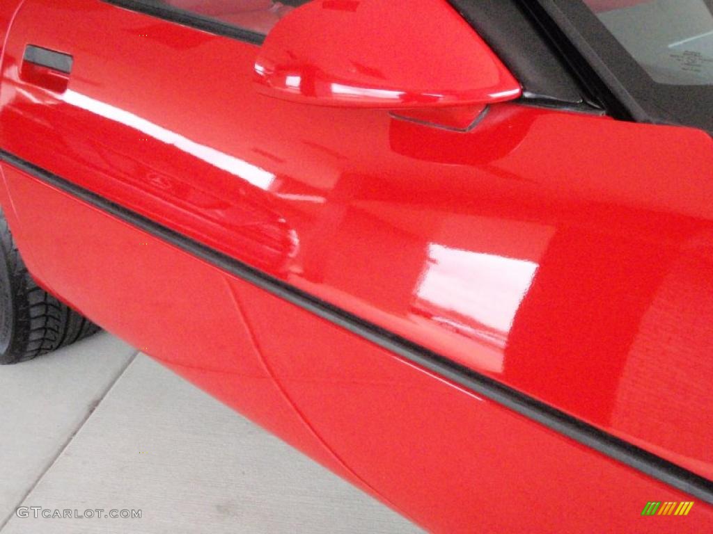 1987 Corvette Convertible - Bright Red / Red photo #11