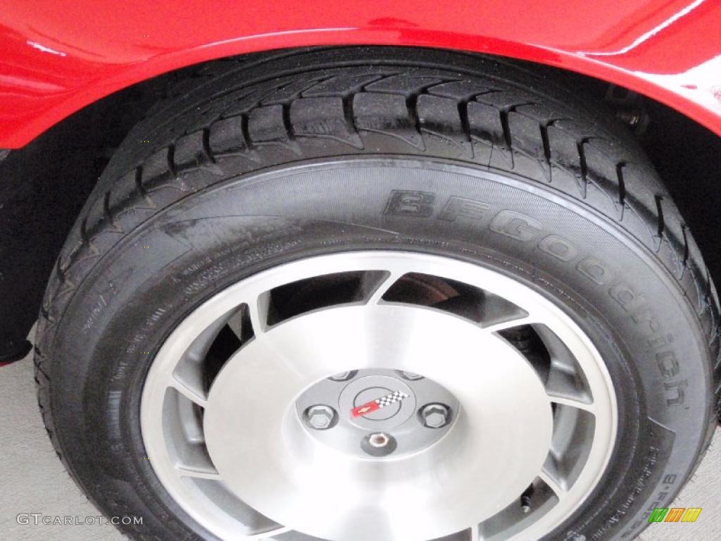 1987 Corvette Convertible - Bright Red / Red photo #14