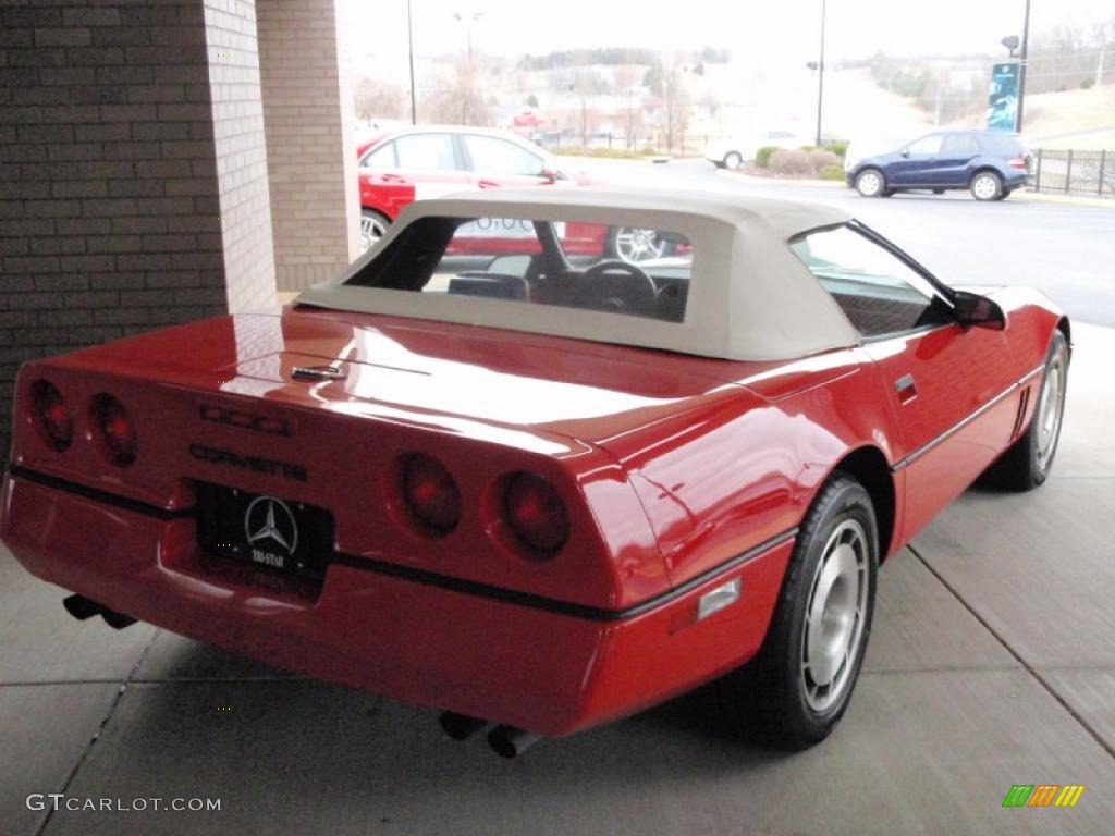 1987 Corvette Convertible - Bright Red / Red photo #18