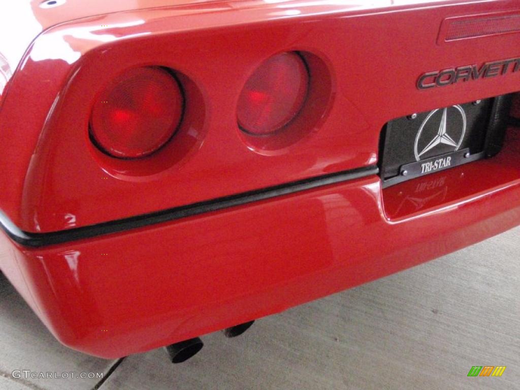 1987 Corvette Convertible - Bright Red / Red photo #20