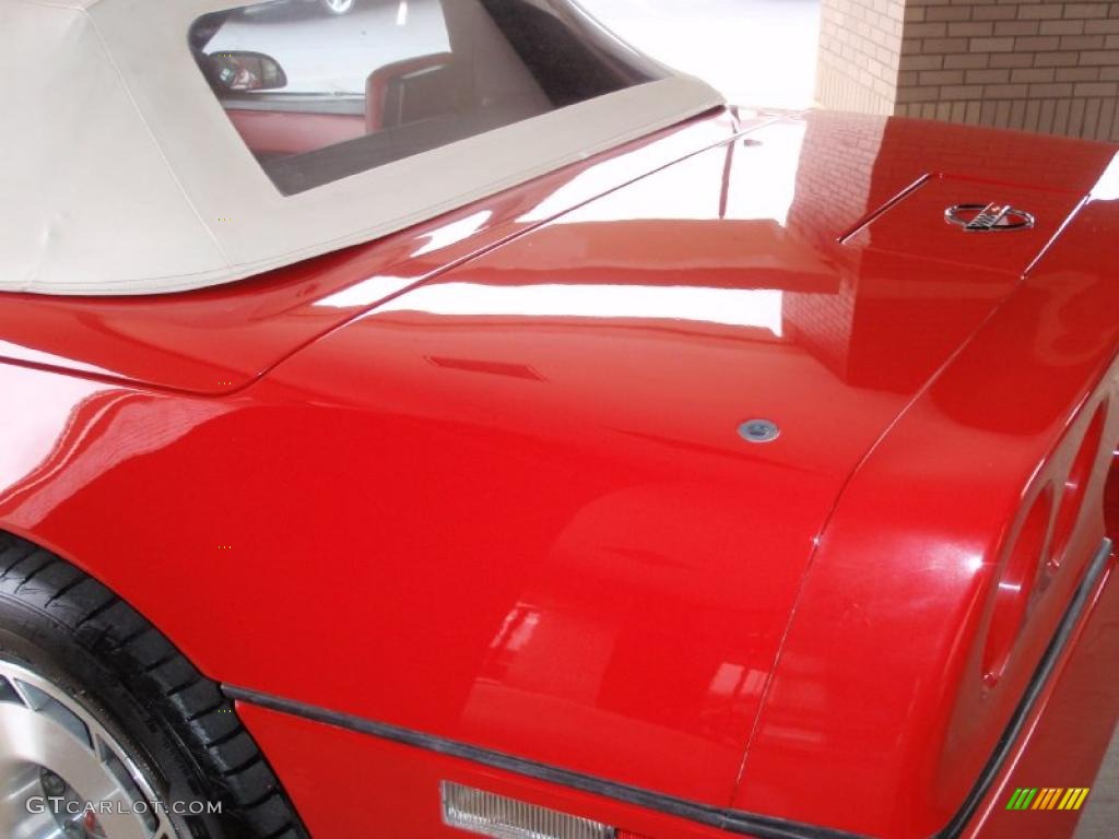 1987 Corvette Convertible - Bright Red / Red photo #22