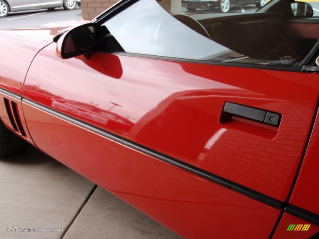 1987 Corvette Convertible - Bright Red / Red photo #25