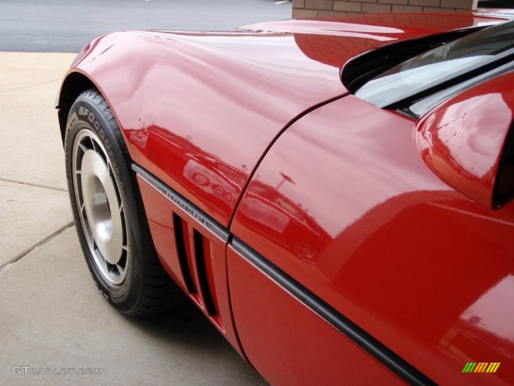 1987 Corvette Convertible - Bright Red / Red photo #26