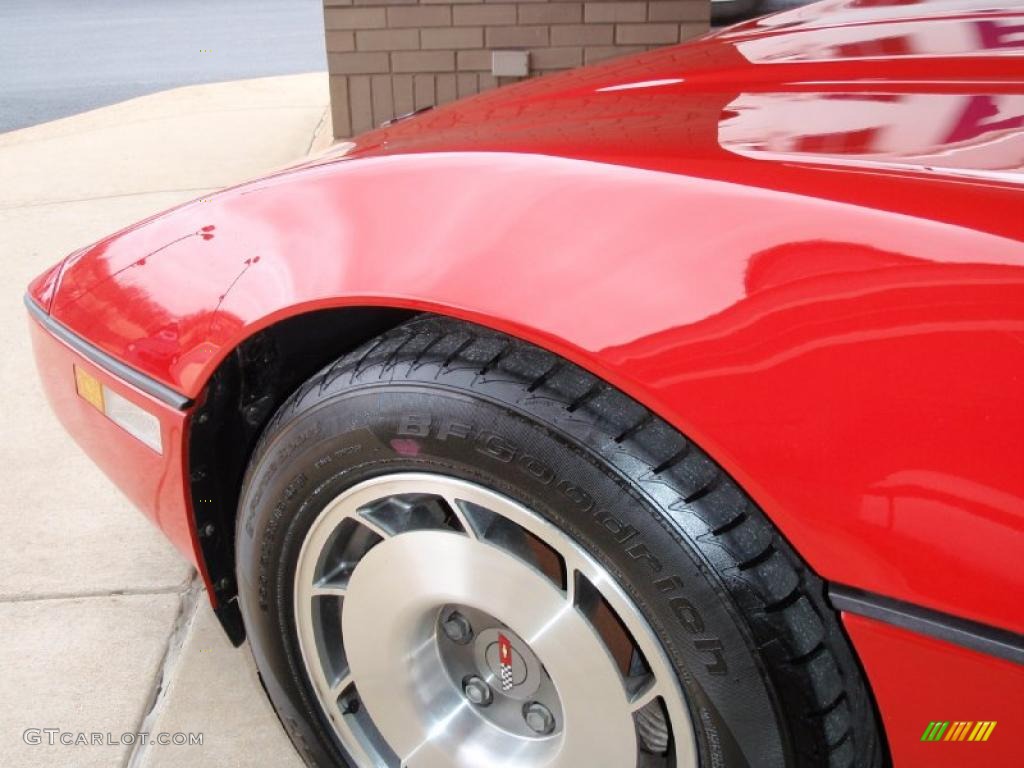 1987 Corvette Convertible - Bright Red / Red photo #27