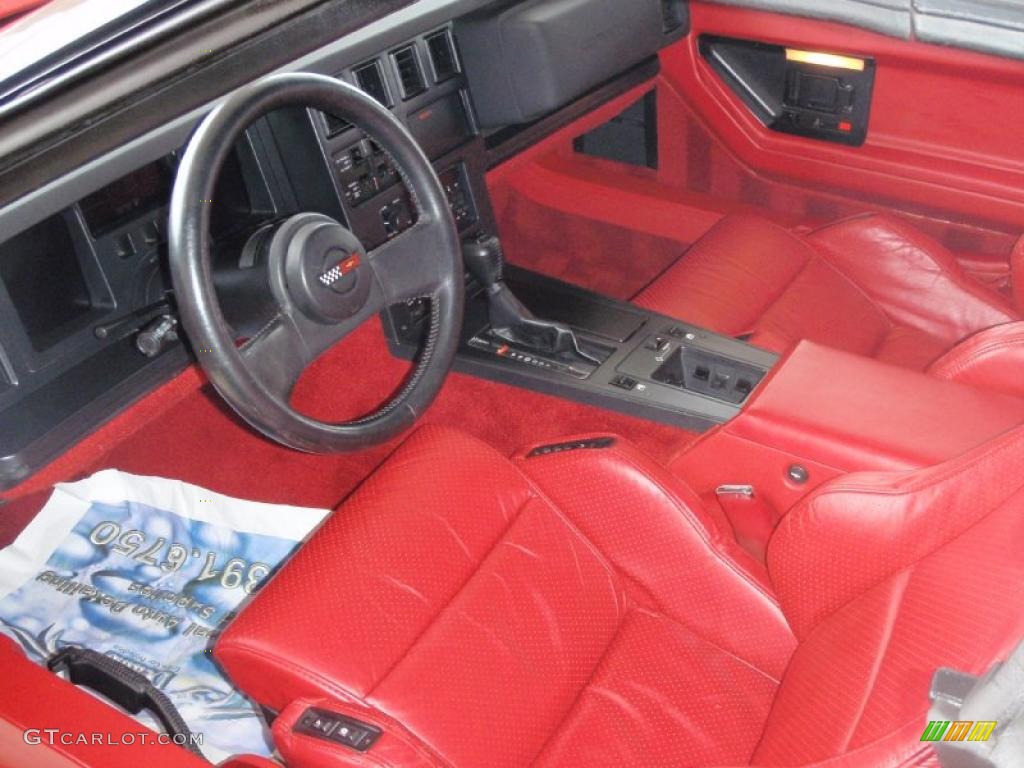 1987 Corvette Convertible - Bright Red / Red photo #29