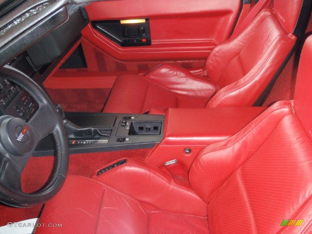 1987 Corvette Convertible - Bright Red / Red photo #30