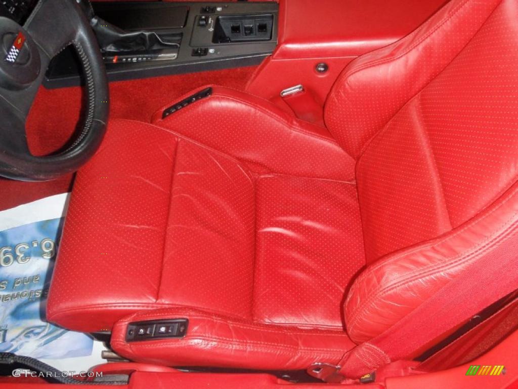 1987 Corvette Convertible - Bright Red / Red photo #31
