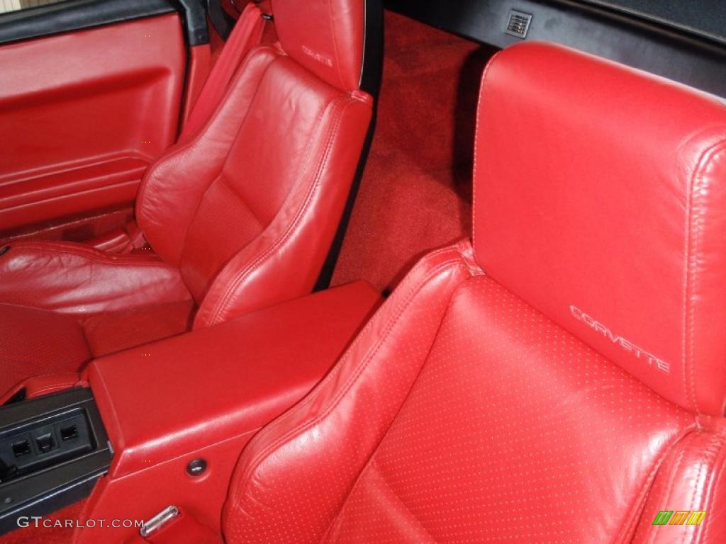 1987 Corvette Convertible - Bright Red / Red photo #32