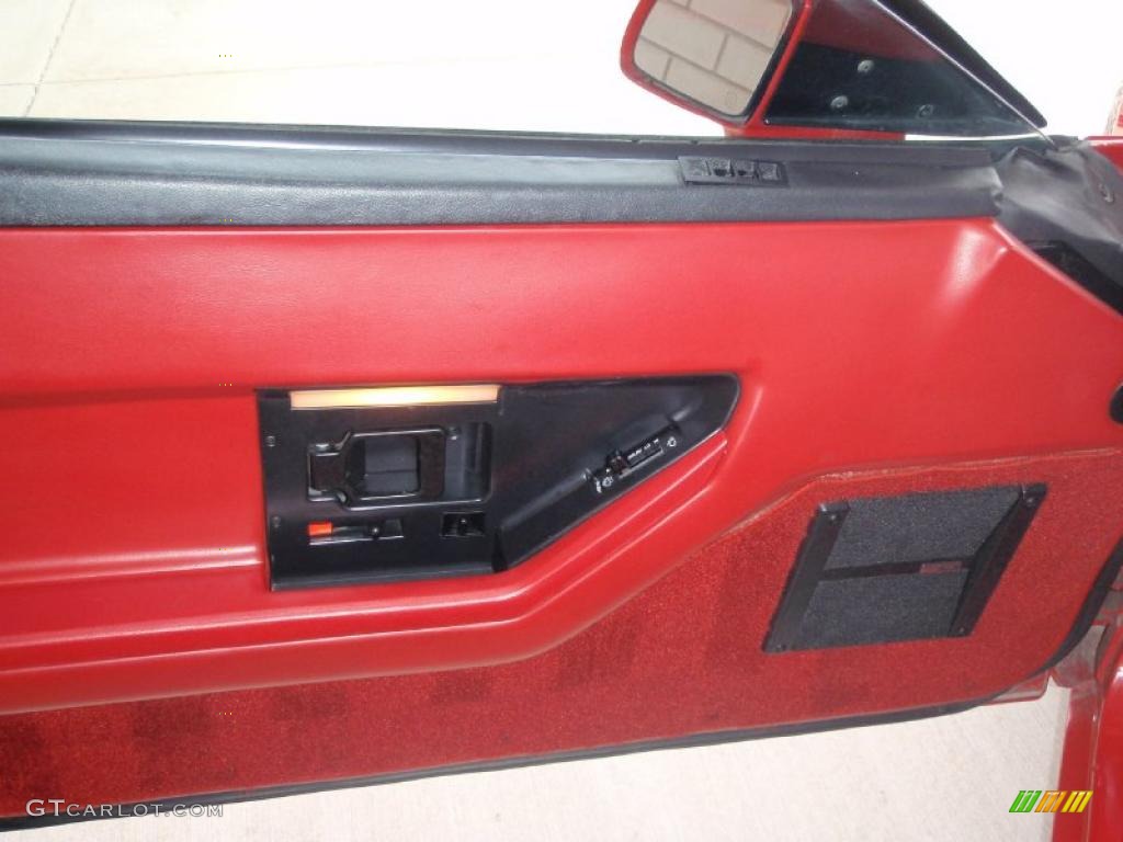 1987 Corvette Convertible - Bright Red / Red photo #36