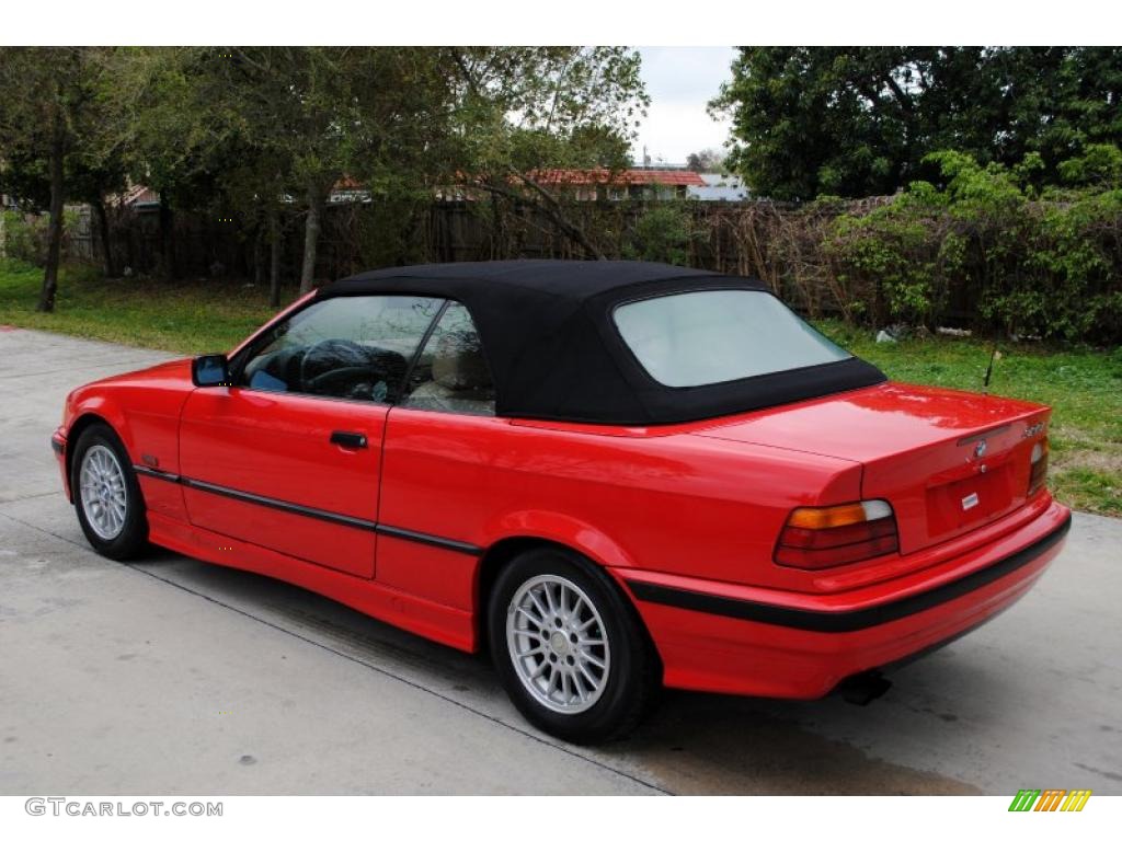 Bright Red 1996 BMW 3 Series 328i Convertible Exterior Photo #27005595